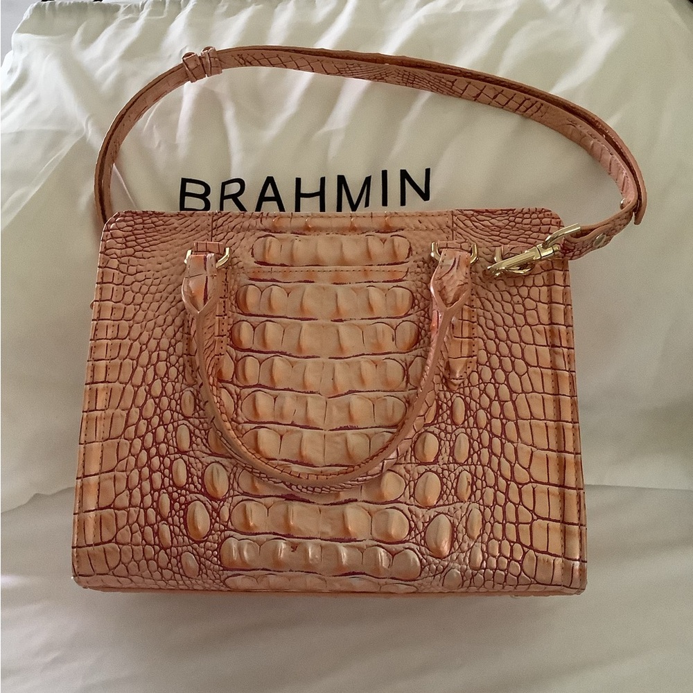 Brahmin Cami-Apricot Rose Melbourne purse